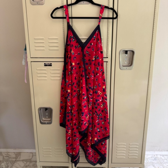 Jason Wu Red Handkerchief Leopard Print Dress SIZE 6 - Picture 4 of 8